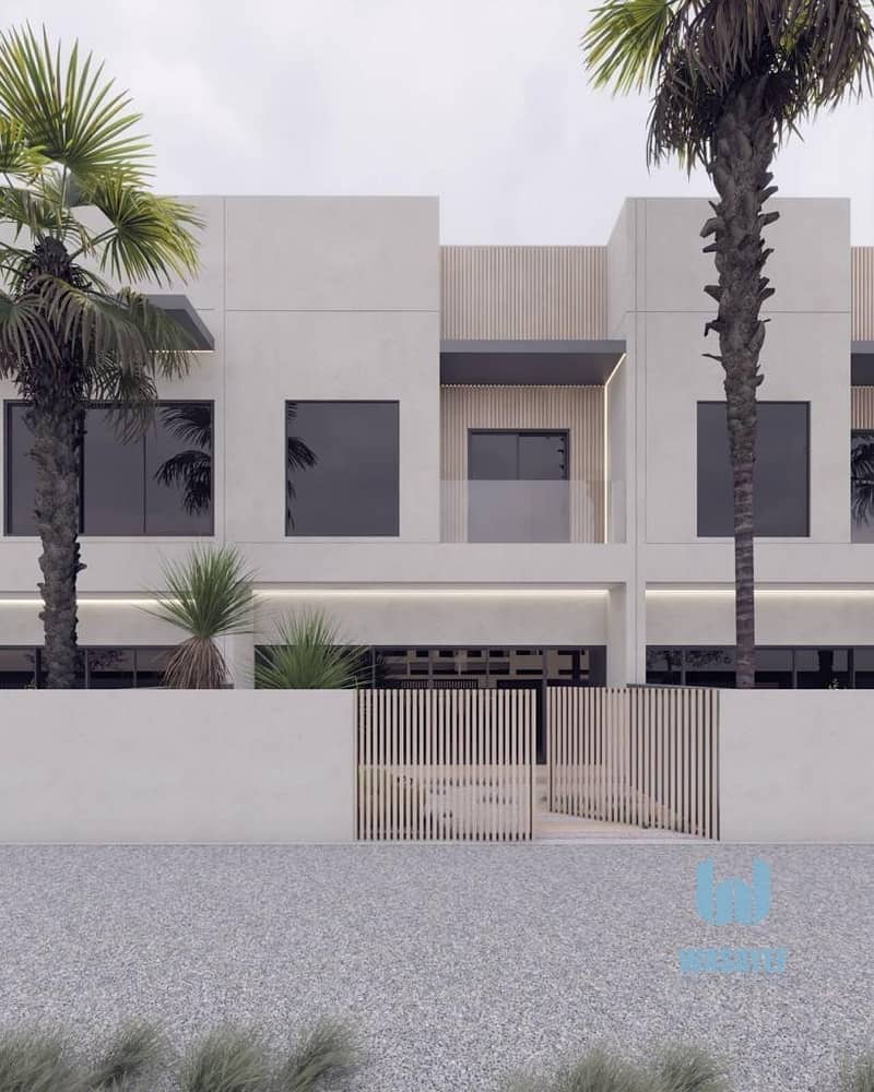 3 amazing town house 1750sq. ft hand over march 2022 in best location in dubai aLmydan with 2 years post hand over lets mee