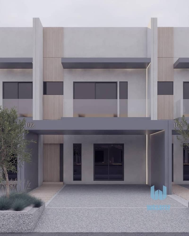 12 amazing town house 1750sq. ft hand over march 2022 in best location in dubai aLmydan with 2 years post hand over lets mee