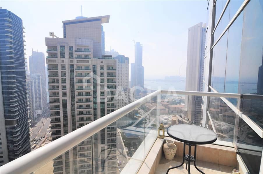 Furnished 1 bed / High floor / Sea view