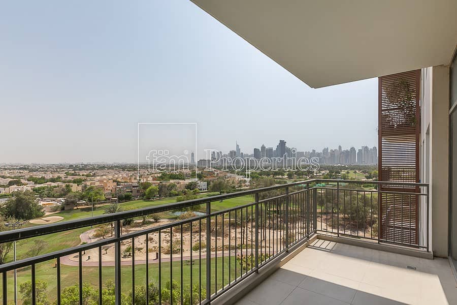 2 BR + Study with Pool & Golf Course Views