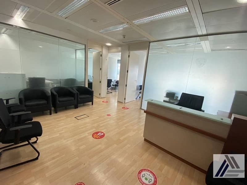 4 Independent fully furnished Serviced Executive office with reception | meeting room_Linked with burjuman Mall and metro