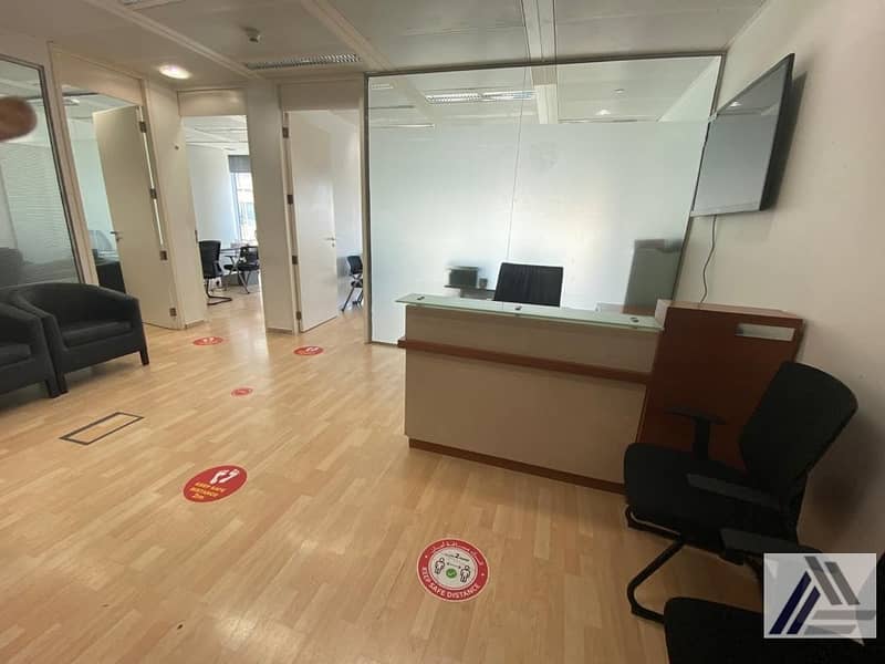 10 Independent fully furnished Serviced Executive office with reception | meeting room_Linked with burjuman Mall and metro