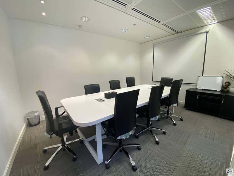 11 Independent fully furnished Serviced Executive office with reception | meeting room_Linked with burjuman Mall and metro
