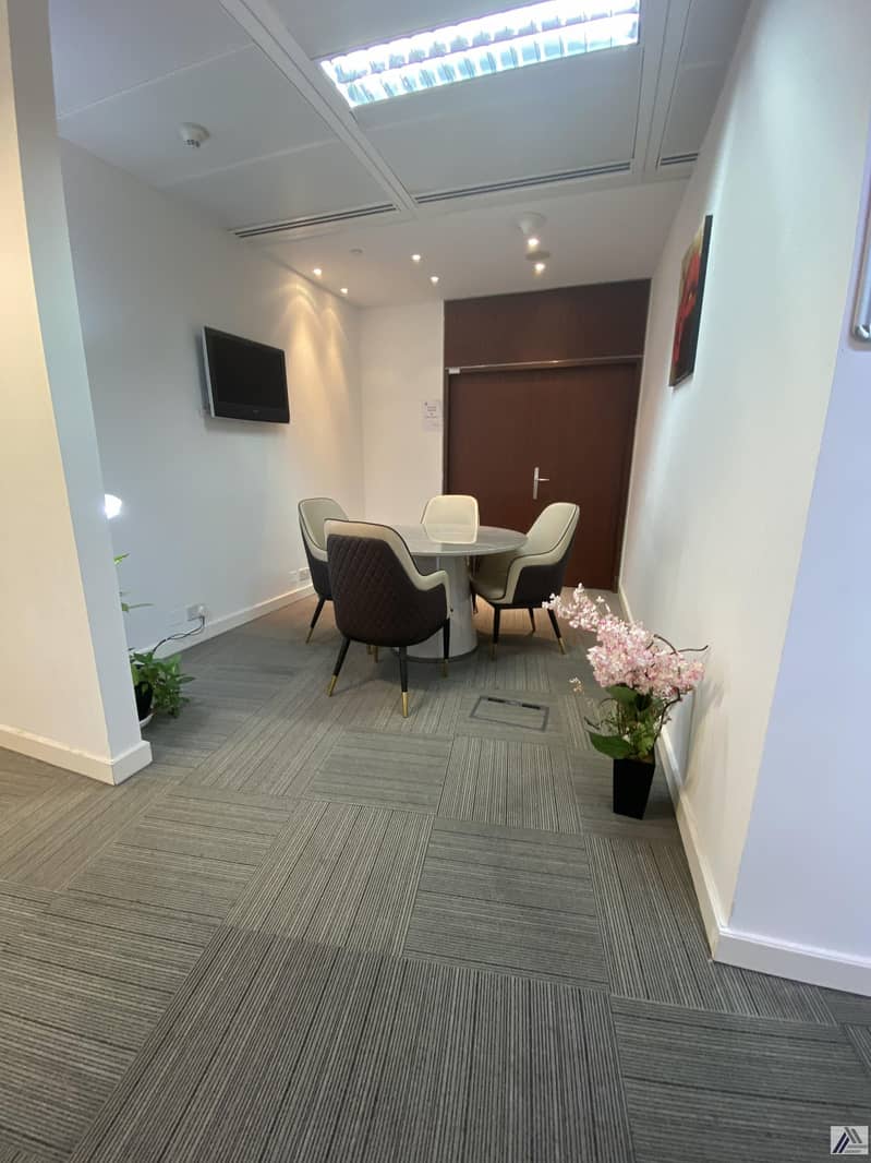 12 Independent fully furnished Serviced Executive office with reception | meeting room_Linked with burjuman Mall and metro