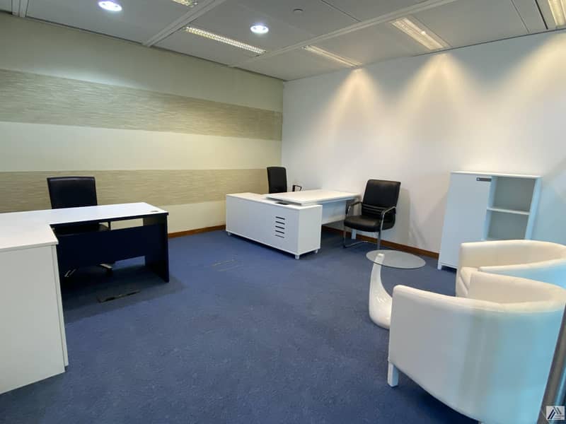 13 Independent fully furnished Serviced Executive office with reception | meeting room_Linked with burjuman Mall and metro