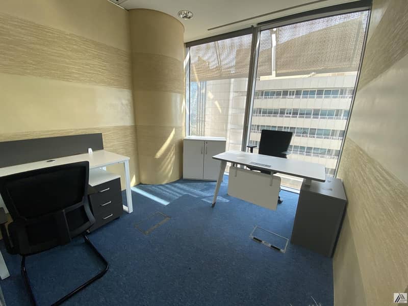 16 Independent fully furnished Serviced Executive office with reception | meeting room_Linked with burjuman Mall and metro