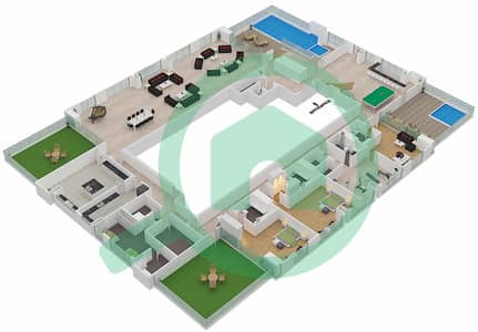 Amna - 7 Bedroom Apartment Type/unit F/1 FLOOR 70-71 Floor plan