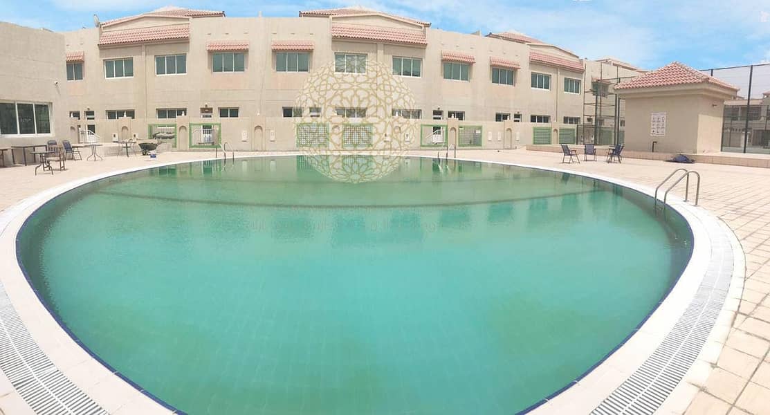 26 SWEET AND LOVELY 3 MASTER BEDROOM COMMUNITY VILLA FOR RENT IN KHALIFA CITY A WITH ALL FACILITIES