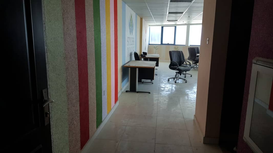 WITH  PARKING  LOW PRICE & CITY VIEW OFFICE FOR RENT IN FALCON TOWER