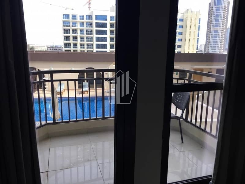 2 Fully Furnished apartment with pool view