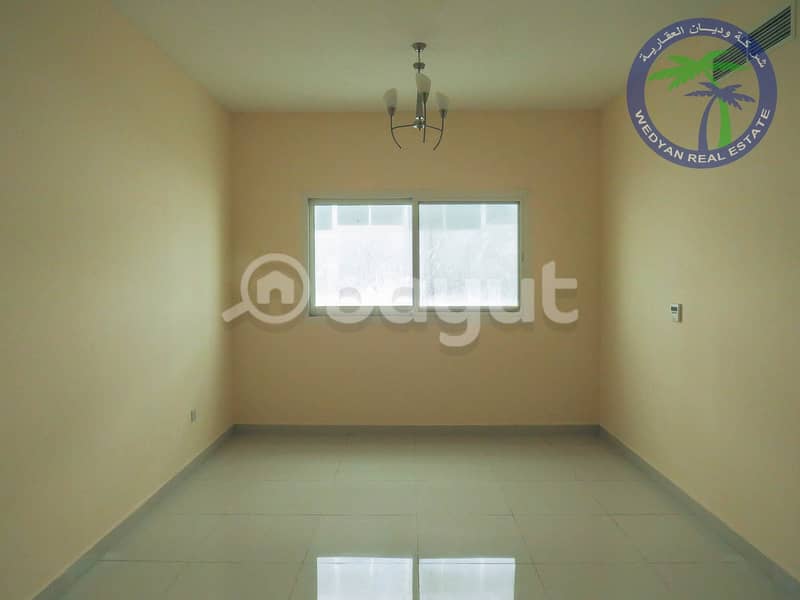 One bed room available starting from Aed. 35K with parking + one months free