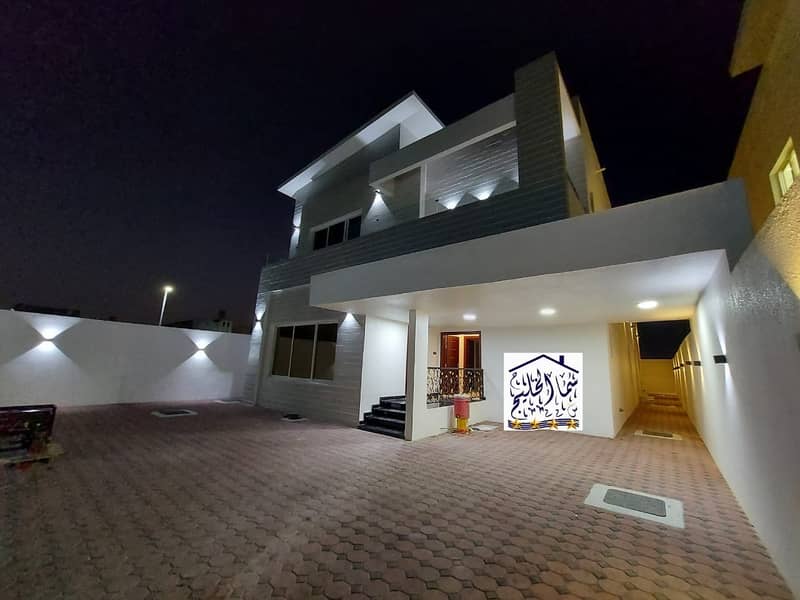 Villa for sale European design, a monthly deduction of 8000 dirhams per month