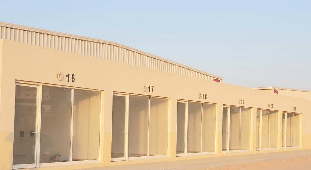 STOP PAYING RENT BUY OWN YOUR SMALL WARE HOUSE AND SHOP  PRICE ONLY 420K  IN EMIRATES MODERN INDUSTRIAL AREA UMM UL QUAIN