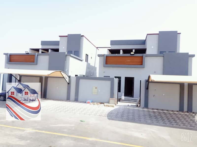Including registration fees for sale, a new villa, the first inhabitant, very close to Sheikh Mohammed Bin Zayed Street, with excellent design and a great price