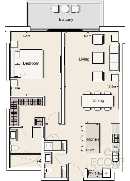14 Pool View  | Premium 1 BR Layout | Vacant