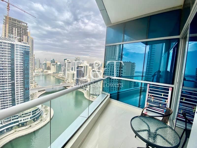 2 Fully Furnished | High Floor | Full Marina View