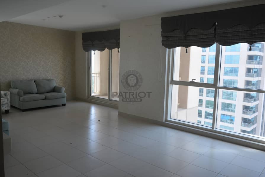 3 Gorgeous Partially Furnished Two Bedrooms Apartment With Two Balconies | Pool View |Golf View  | Low Floor |Open Kitchen