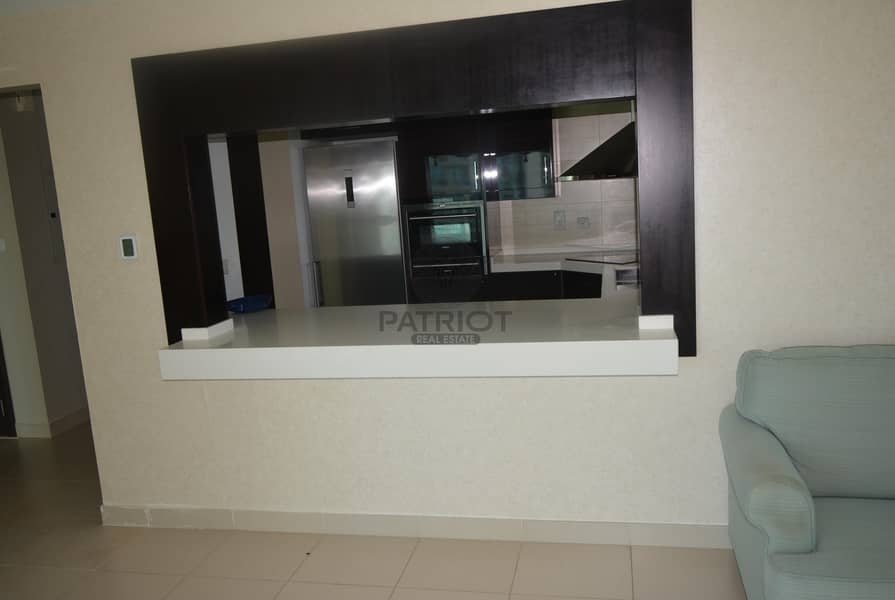 7 Gorgeous Partially Furnished Two Bedrooms Apartment With Two Balconies | Pool View |Golf View  | Low Floor |Open Kitchen