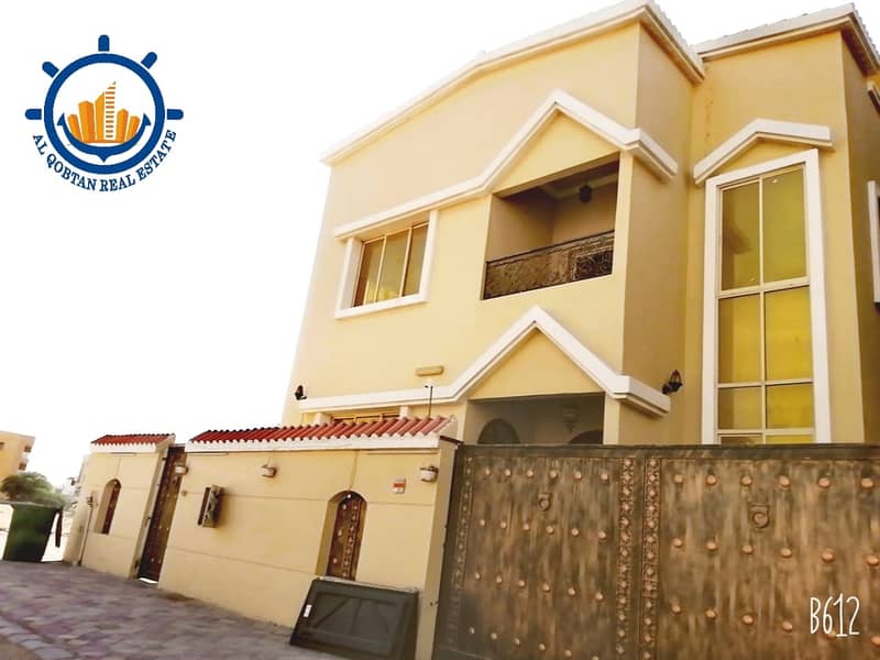 A distinctive villa for rent in the emirate of Ajman, wonderful finishes and wonderful decorations
