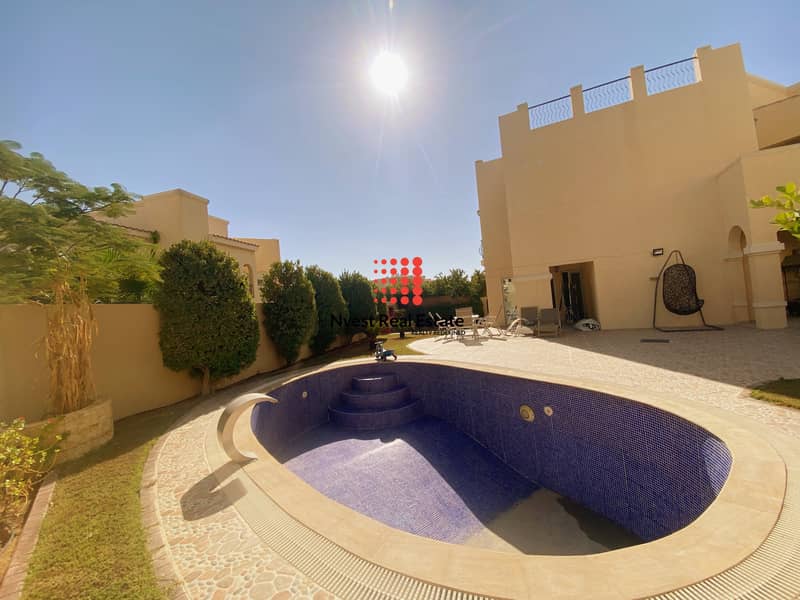 2 Fully Upgraded/Corner 4 Bedroom Villa/Private Swimming pool/Al Waha Dubailand