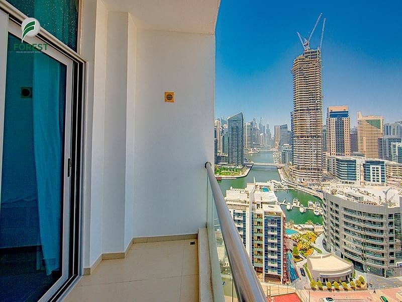 9 Furnished 1BR | Partial Marina View | High Floor