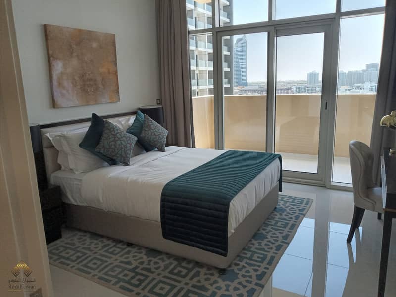 5 Luxury and Brand New 1 Bedroom Hall Apartment Available for Rent in DAMAC Ghalia