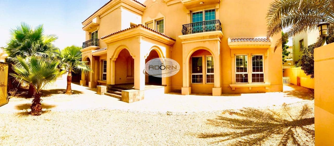 4 Spacious 5 bedroom plus maid independent villa with private pool in and garden in Al Qouze
