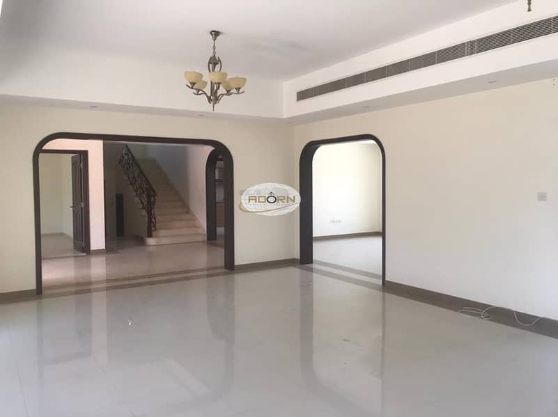 19 Spacious 5 bedroom plus maid independent villa with private pool in and garden in Al Qouze