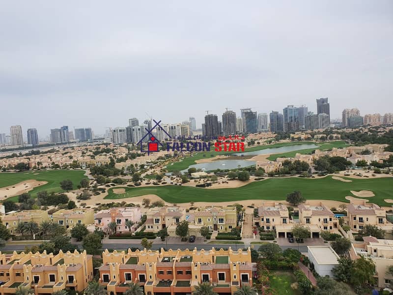 FULL GOLF VIEW I LUXURY FURNISHED 3 BED ALMOST NEW I BIGGEST LAYOUT I 2 PARKINGS