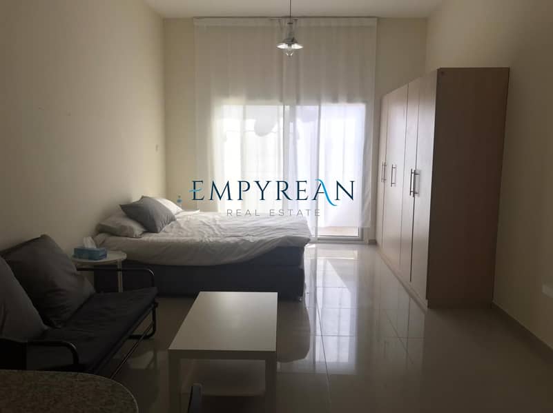 8 ATTRACTIVE PRICE|FURNISHED STUDIO WITH BALCONY | WITH GYM AND POOL