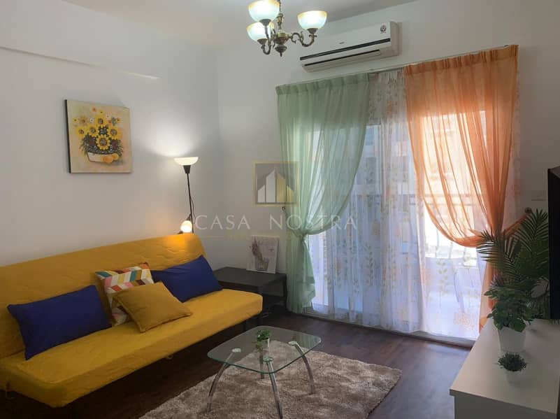 8 Spacious Furnished 1BR with Balcony Closed Kitchen