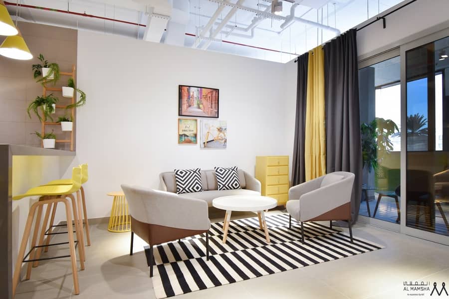 10 Waterfront Living Studio  Apartment Located in Maryam Island Sharjah