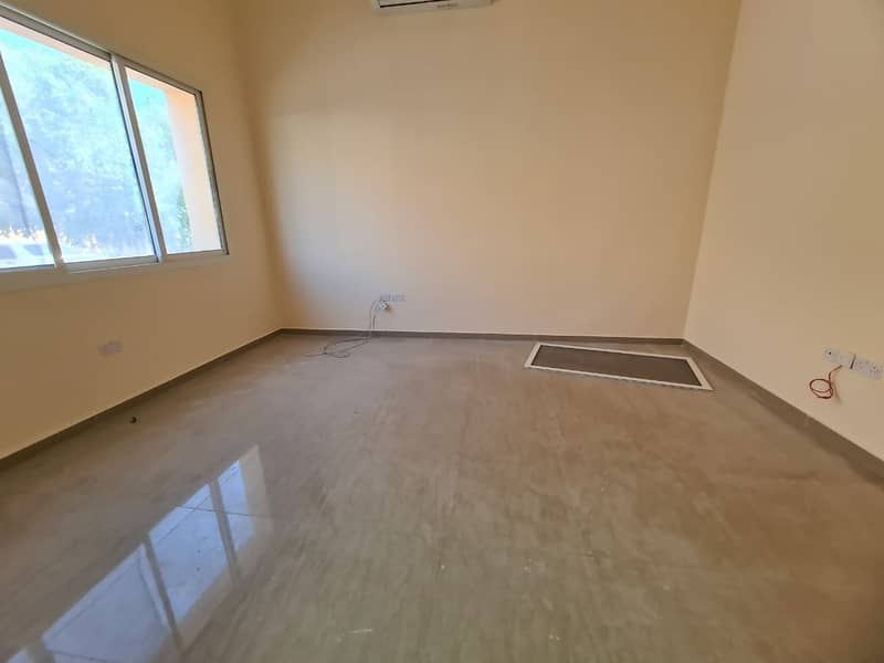 3 Spacious flat 2 bedroom + hall for rent in Shakhbout city good location New Villa