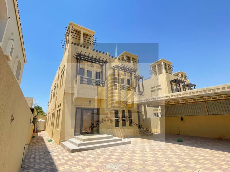 Villa for rent in Ajman Al Mowaihat, super lux finishing
 Central air condi