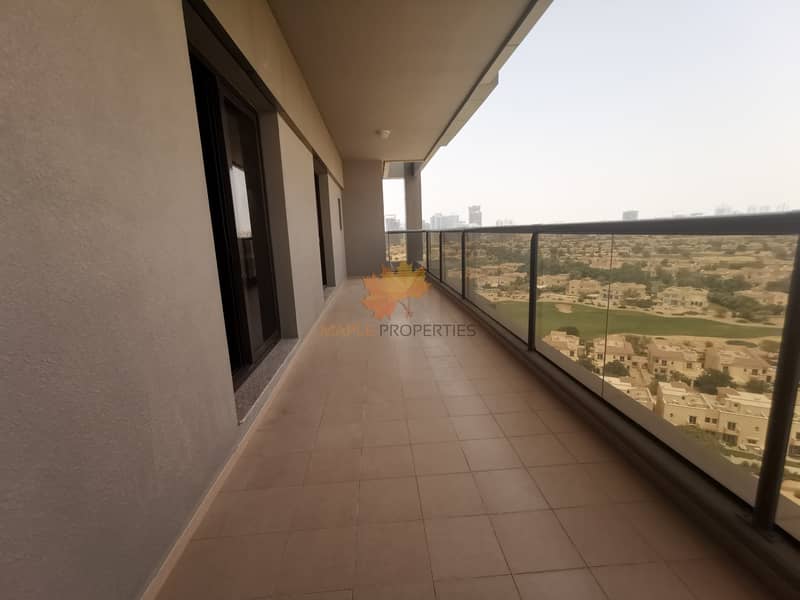 9 Golf View 3BR Furnished Higher Floor Vacant Ready To Move