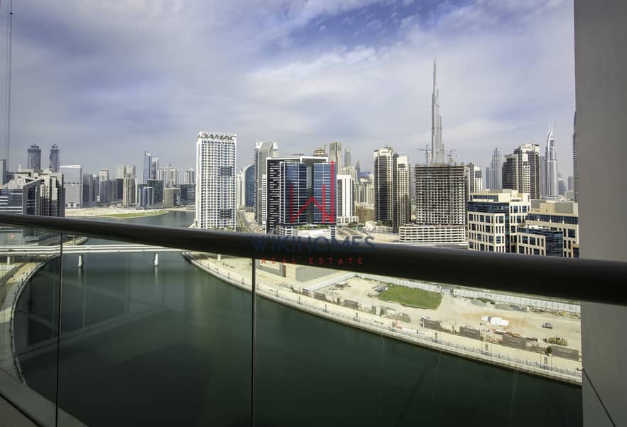 Full Canal View | Burj Khalifa View | High Floor