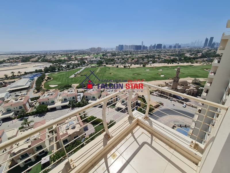 PANORAMIC GOLF VIEW | DUPLEX 3 BED WITH MAID ROOM | SEPARATE BALCONIES