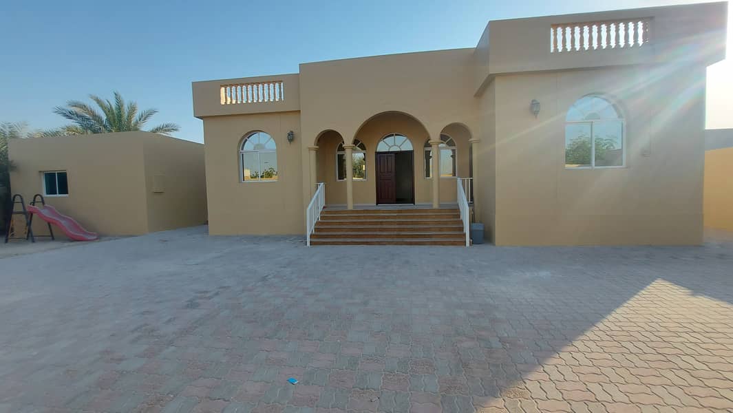 A villa for rent, a very large area, one floor, very excellent finishing, on a corner and a main street