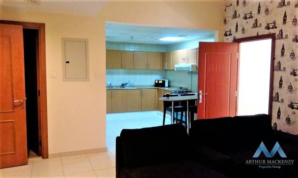 7 LARGE 1BR CONVERTED  INTO 2BR | FURNISHED AND EQUIPPED | GARDENIA 2 BLD | JVC EMIRATES GARDEN |