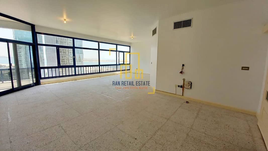 9 Sea View Huge  4bedroom apartment with balcony + maids room + store room