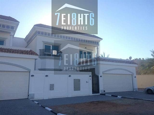 5 5 b/r independent villa with maids room, private swimming pool and large garden for rent in Jumeirah