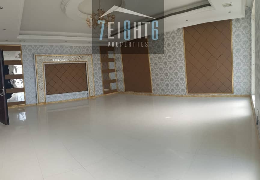 6 Outstanding property: 7 b/r good quality indep villa + maids room + private s/pool + large garden for rent in Warqaa 4