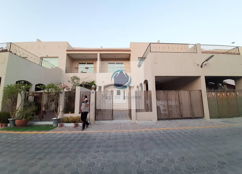 3 Best For Kids 3 Bed Villa With Shared Pool+Gym In Khalifa City A