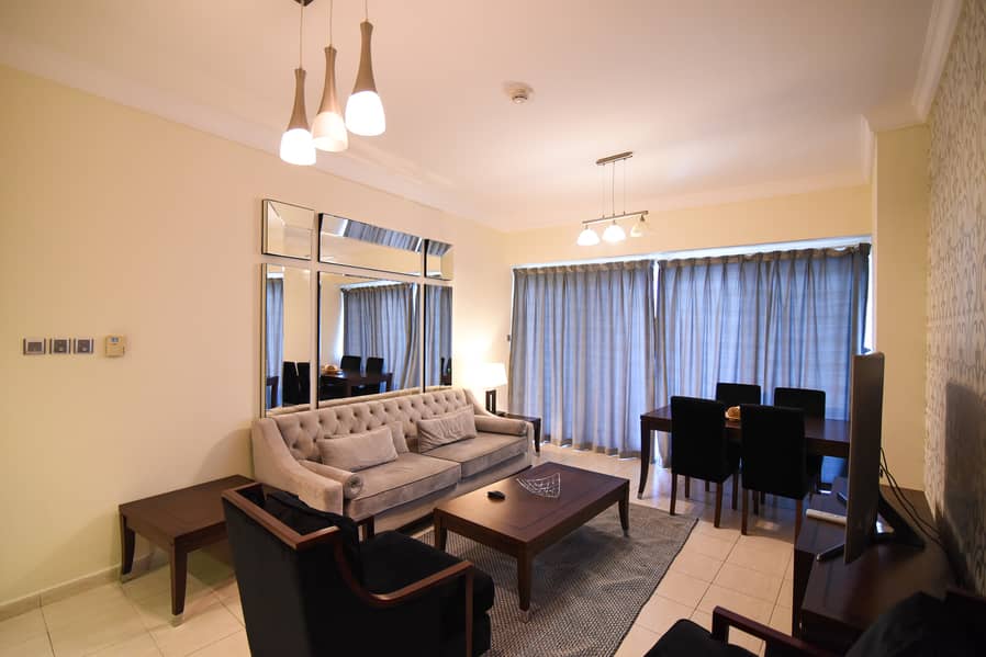 High Floor fully furnished 2bedroom  in JLT close to Metro