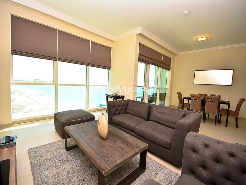 2 Sea View The Only 2 Bedroom With Maids Room in JBR Fully Furnished
