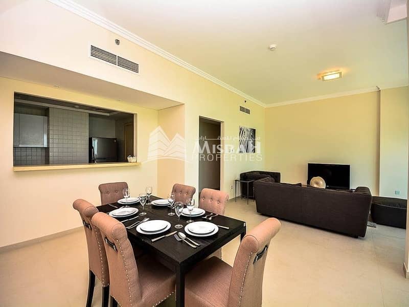 3 Sea View The Only 2 Bedroom With Maids Room in JBR Fully Furnished