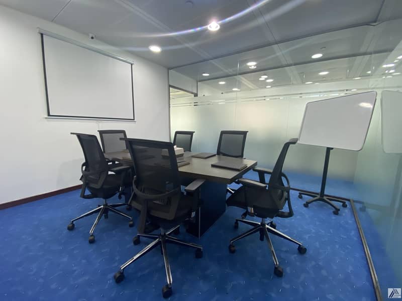5 Serviced Furnish Office Suitable for 7 Staff / with 1 manager room/ Meeting room facility