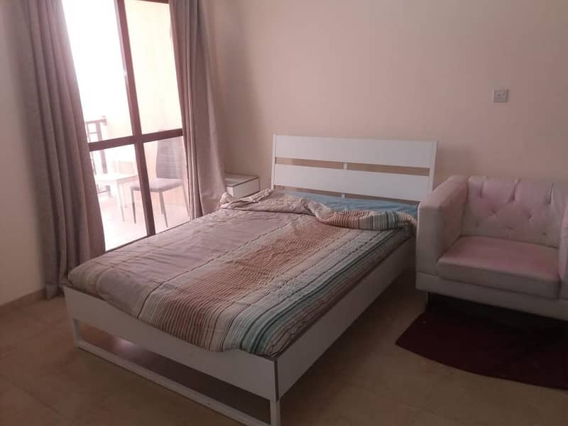 Furnished Studio Apartment With Big Balcony