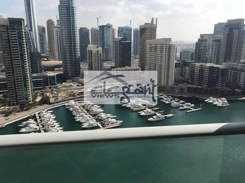 Higher floor Spacious 3BR+Maids with Marina View