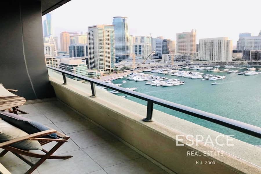 10 Balcony | Marina View | Unfurnished